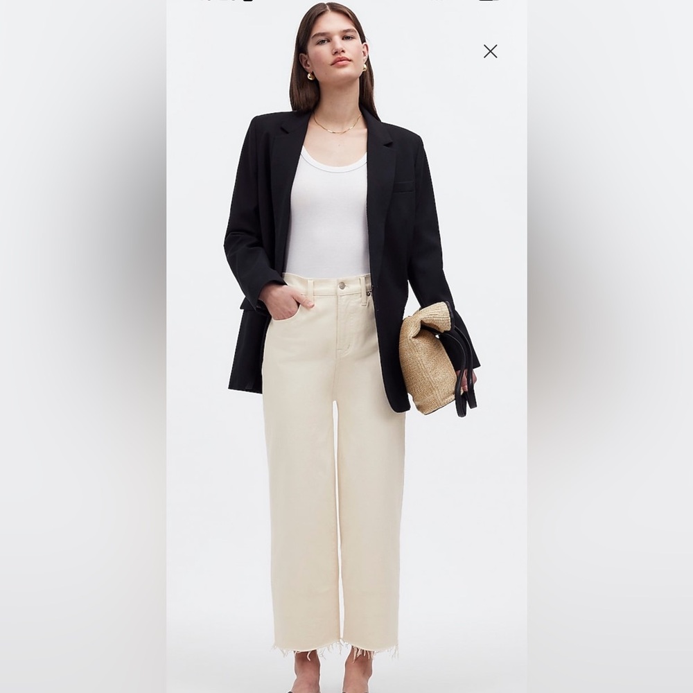 Madewell perfect vintage wide leg crop Jean